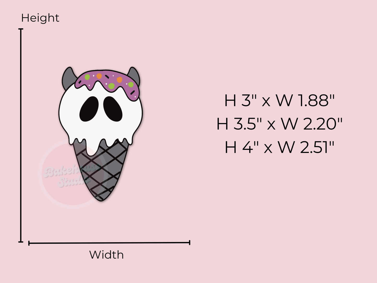 1193 Demon Icecream Cookie Cutter