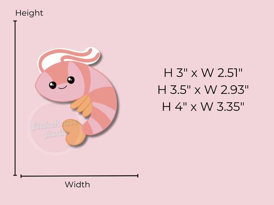 1217 Cute Shrimp Cookie Cutter