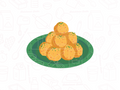 1059 Besan ladoo Cookie Cutter