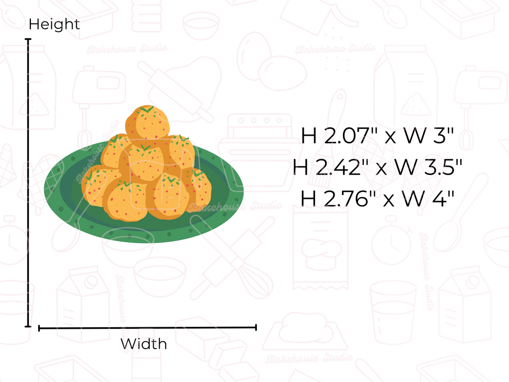 1059 Besan ladoo Cookie Cutter