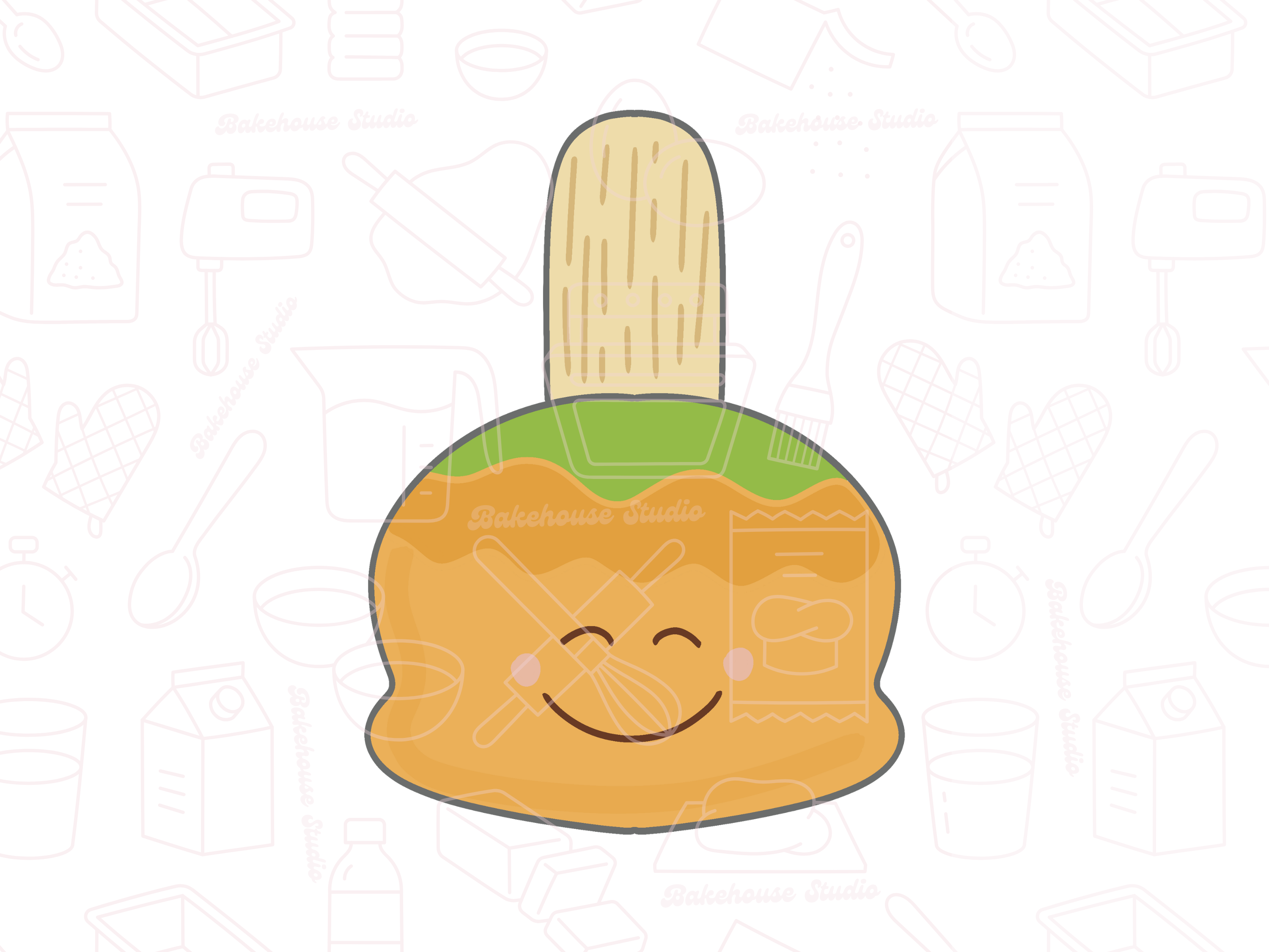 1053 Candy Apple Cookie Cutter
