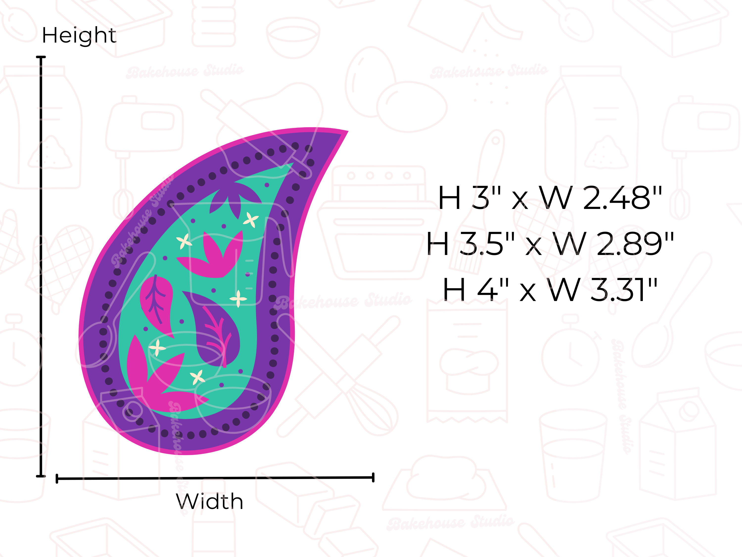 1060 Paisley Cookie Cutter