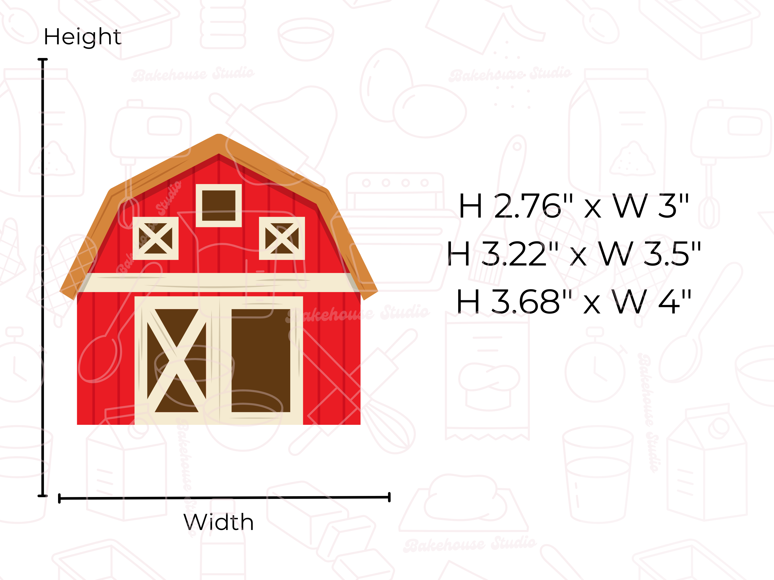 1062 Barn Cookie Cutter