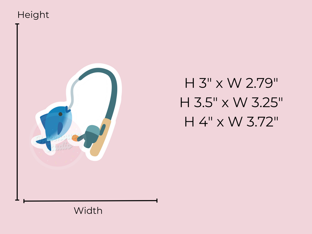 1134 Fishing Pole Cookie Cutter