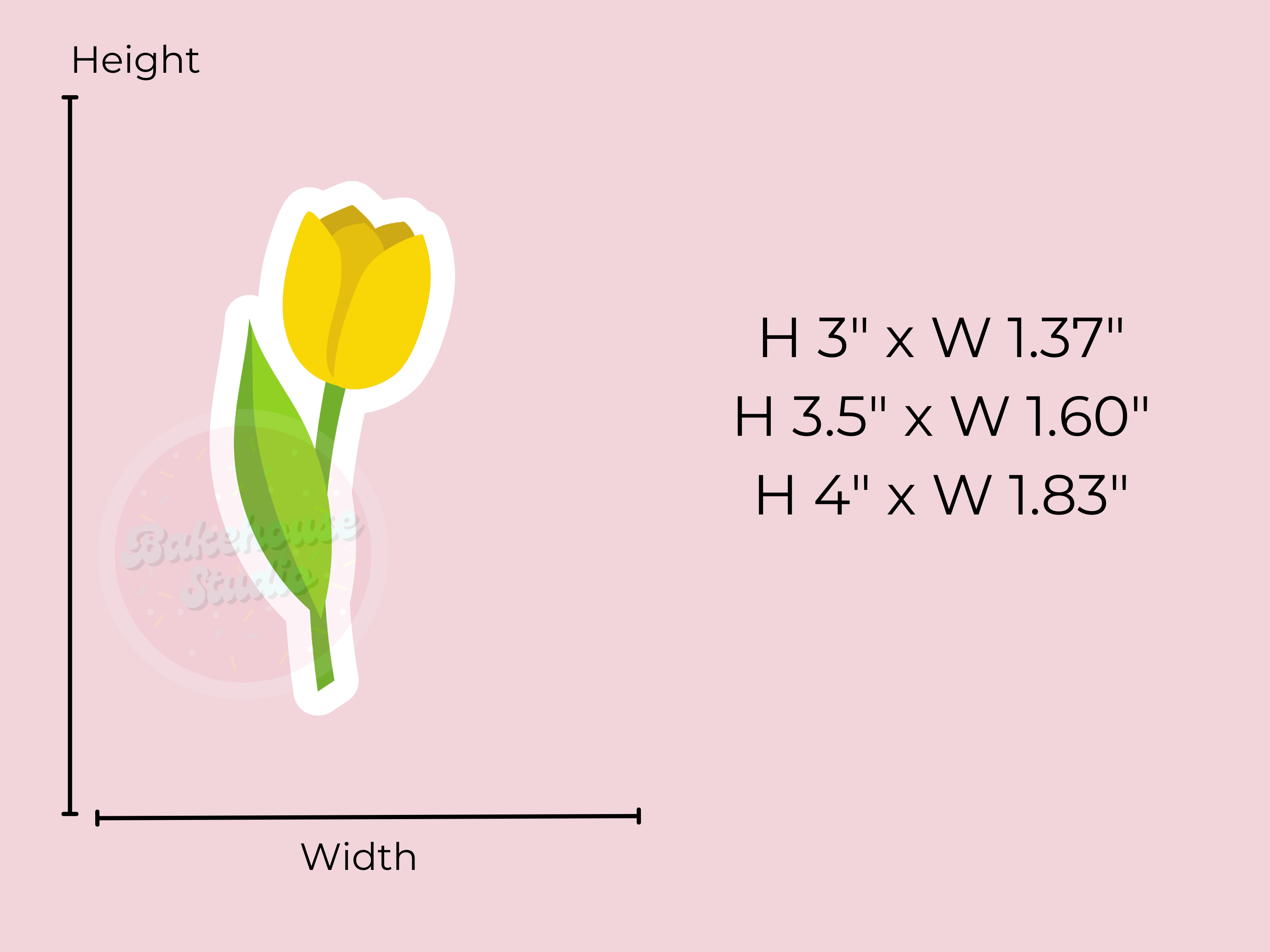 1121 Single Tulip Cookie Cutter