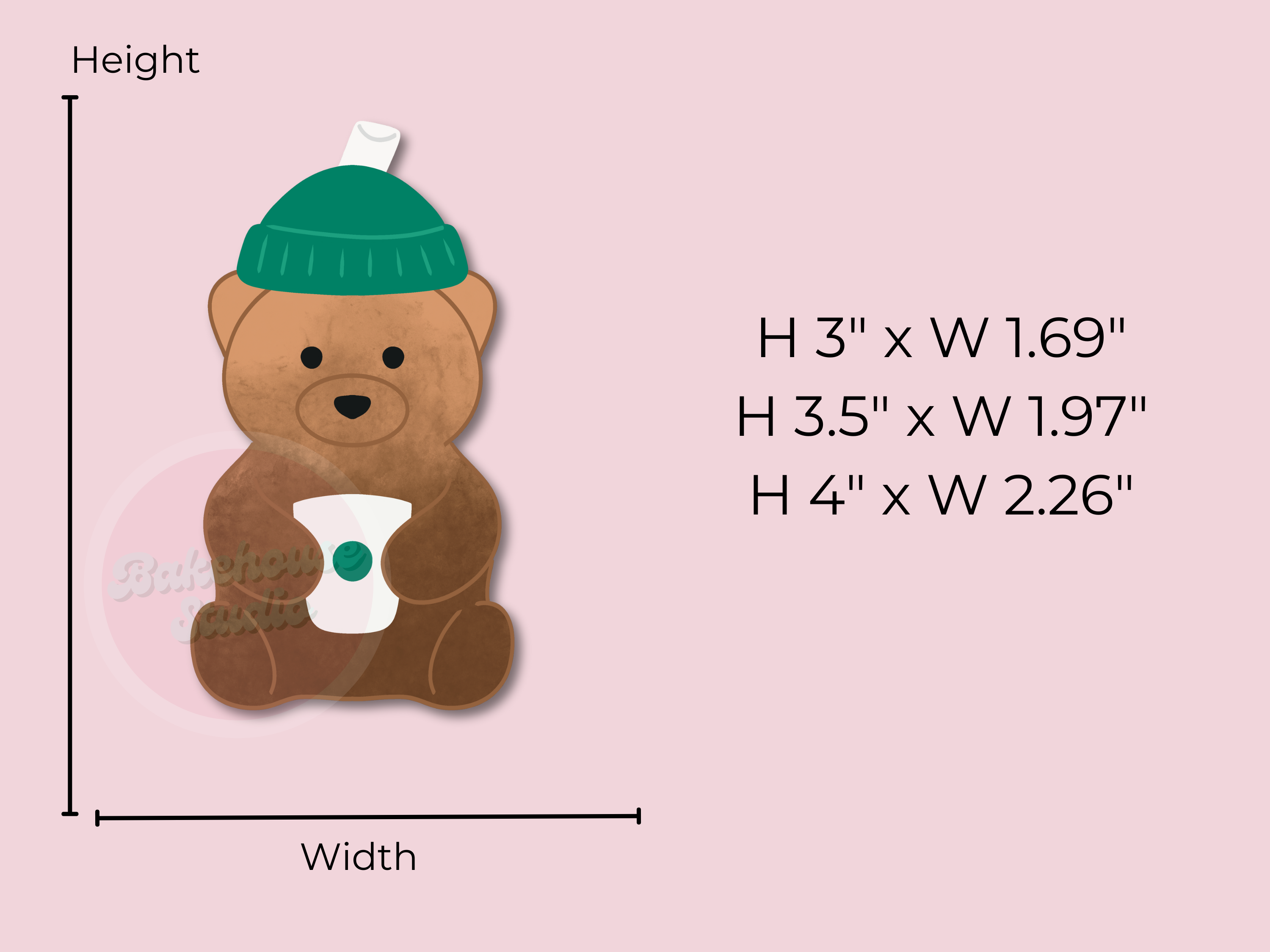 1194 Coffee Bear Cookie Cutter