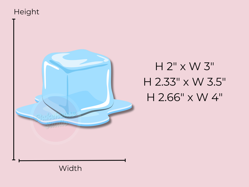 1226 Melting Ice Cube Cookie Cutter