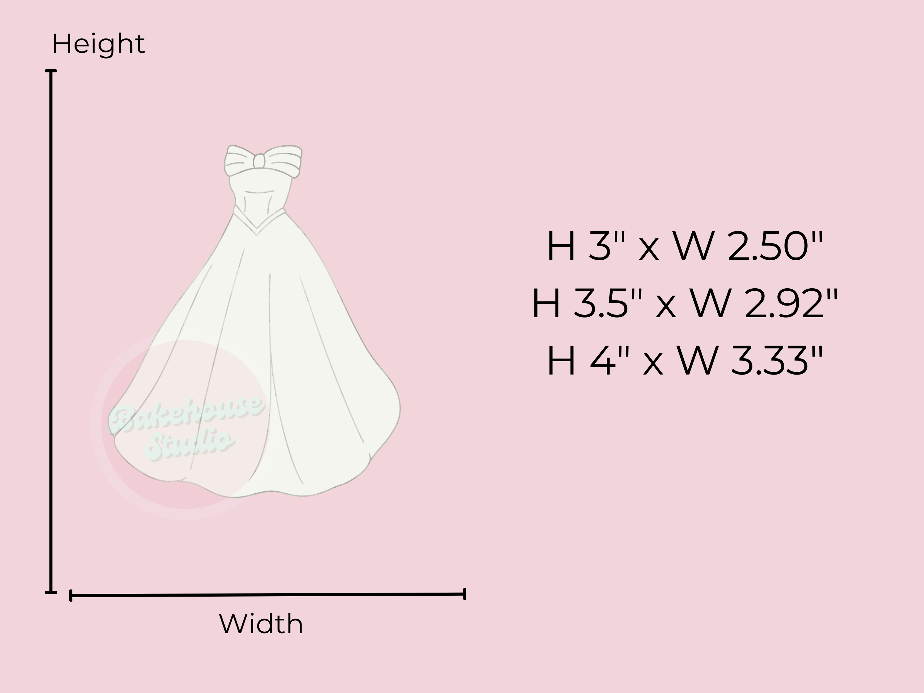 1189 Wedding Dress Cookie Cutter