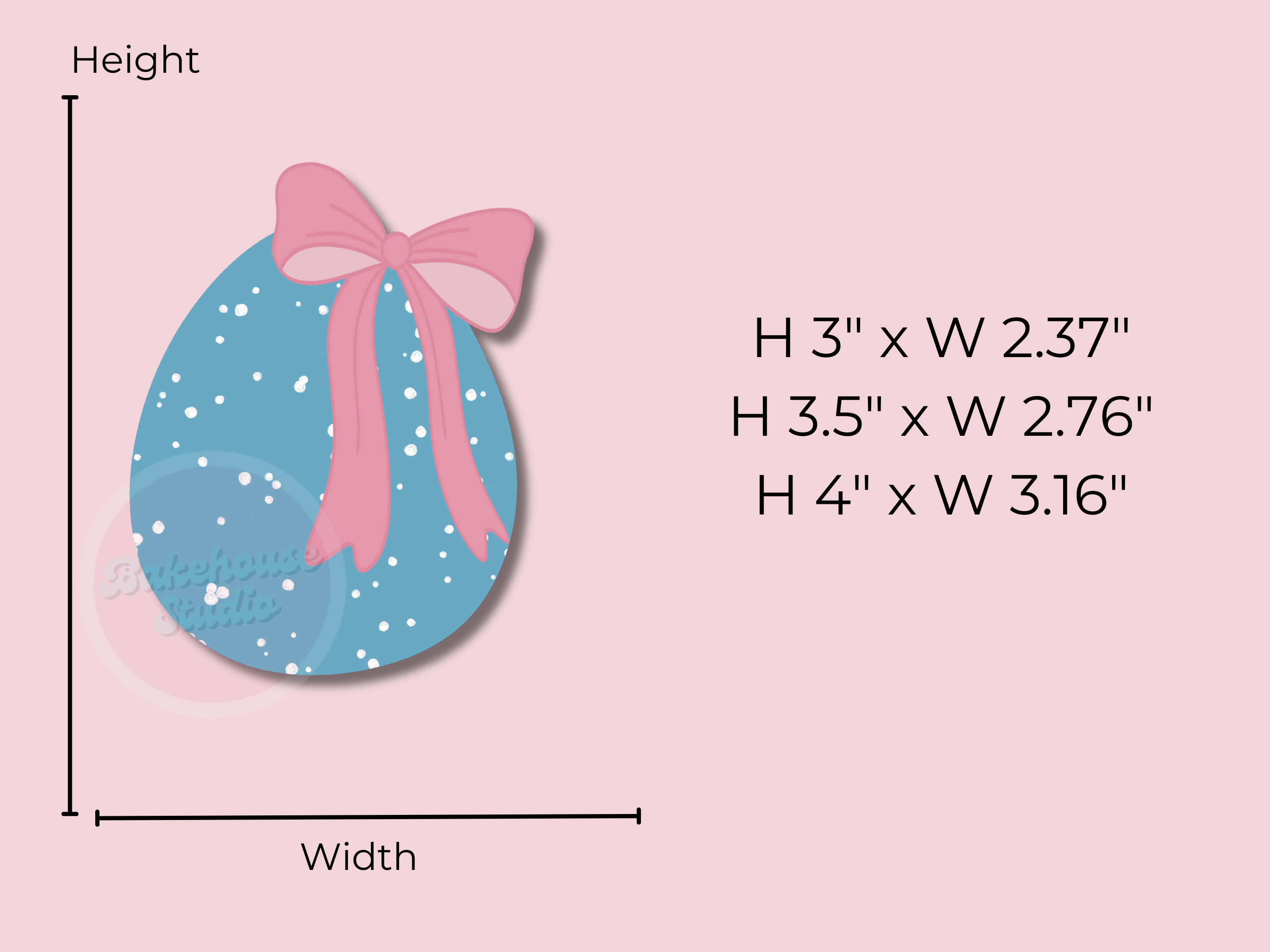 1232 coquette egg  Cookie Cutter