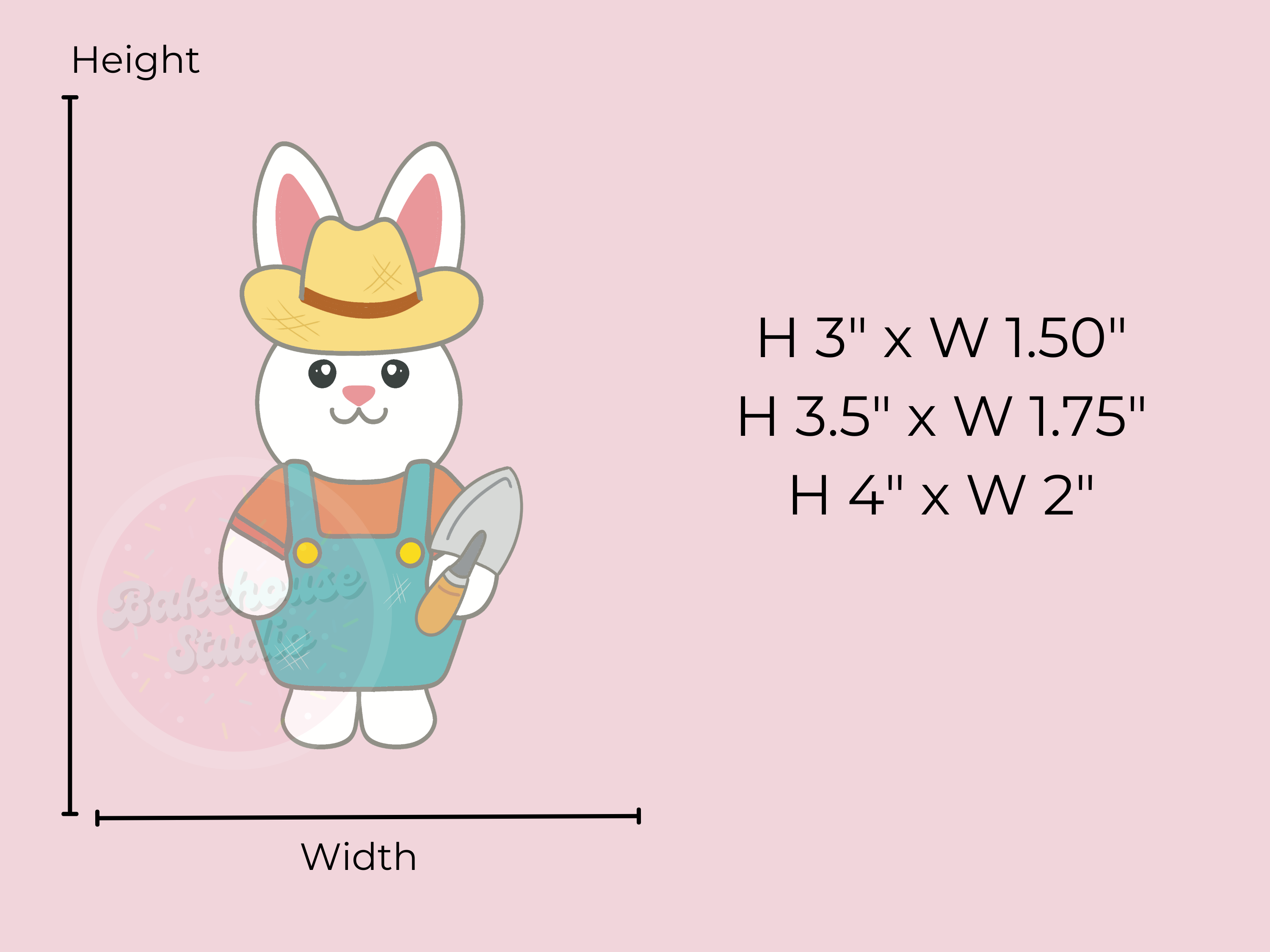 1102 Farmer Bunny Cookie Cutter