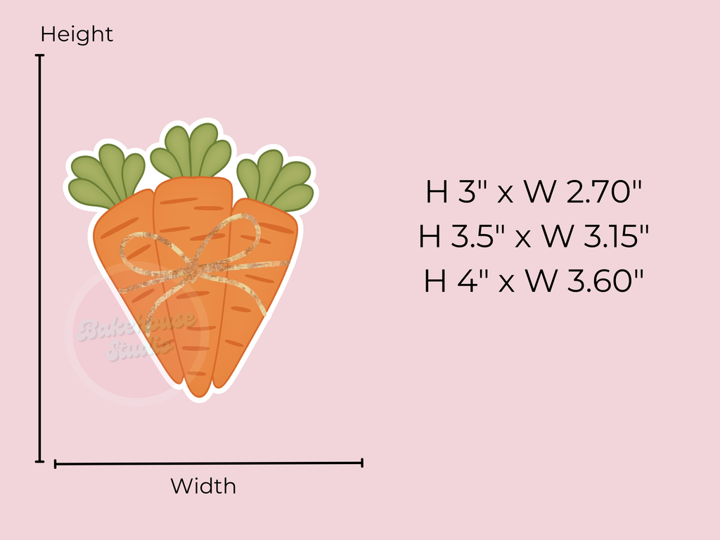 1246 Carrot Bundle Cookie Cutter