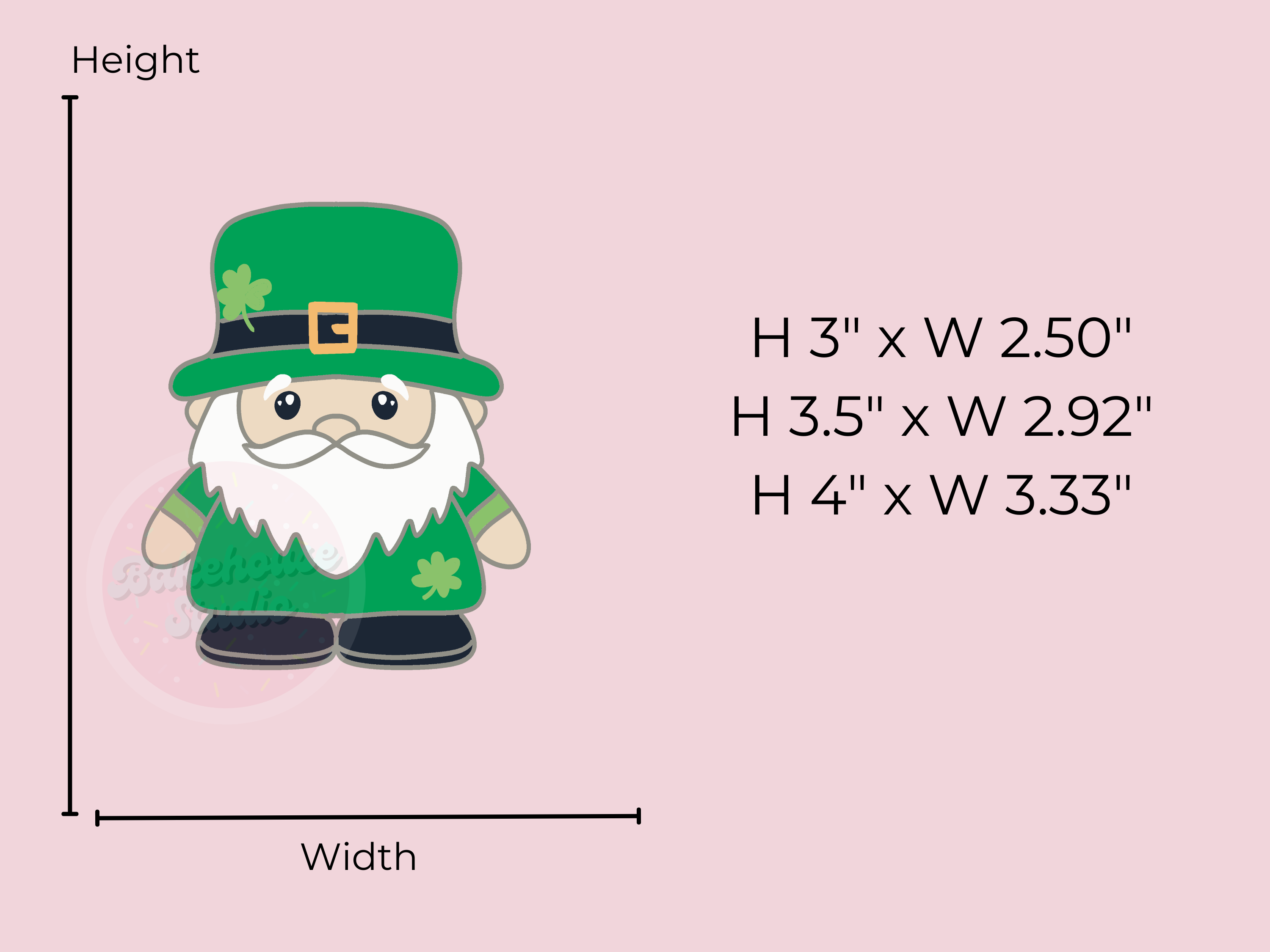 1100 Chubby leprechaun Cookie Cutter