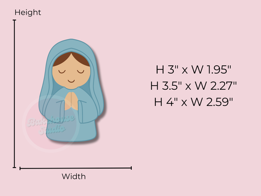 1196 Nativity Mary Cookie Cutter