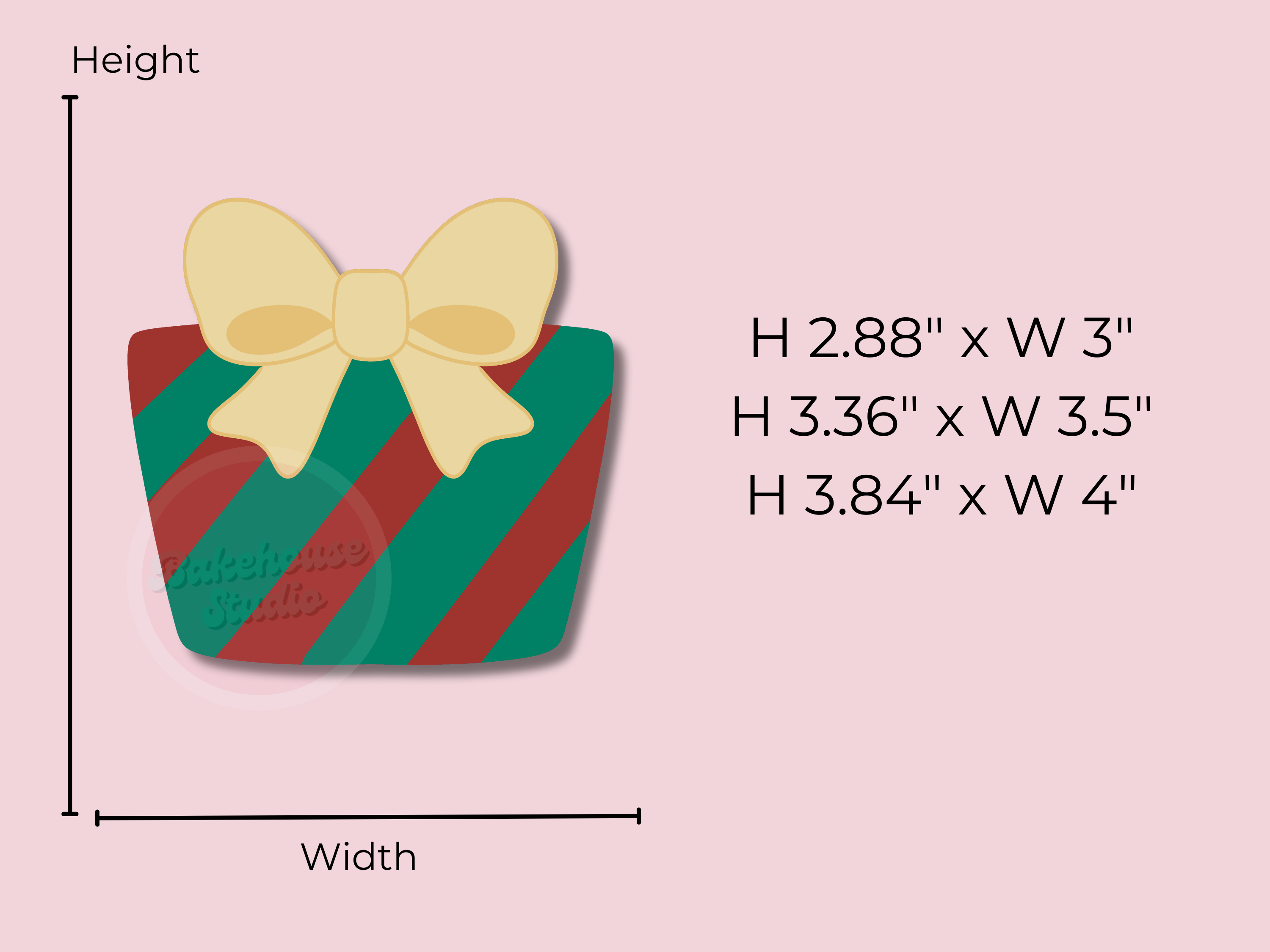 1203 Gift with Bow Cookie Cutter
