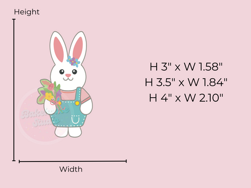 1101 Flower Bunny Cookie Cutter