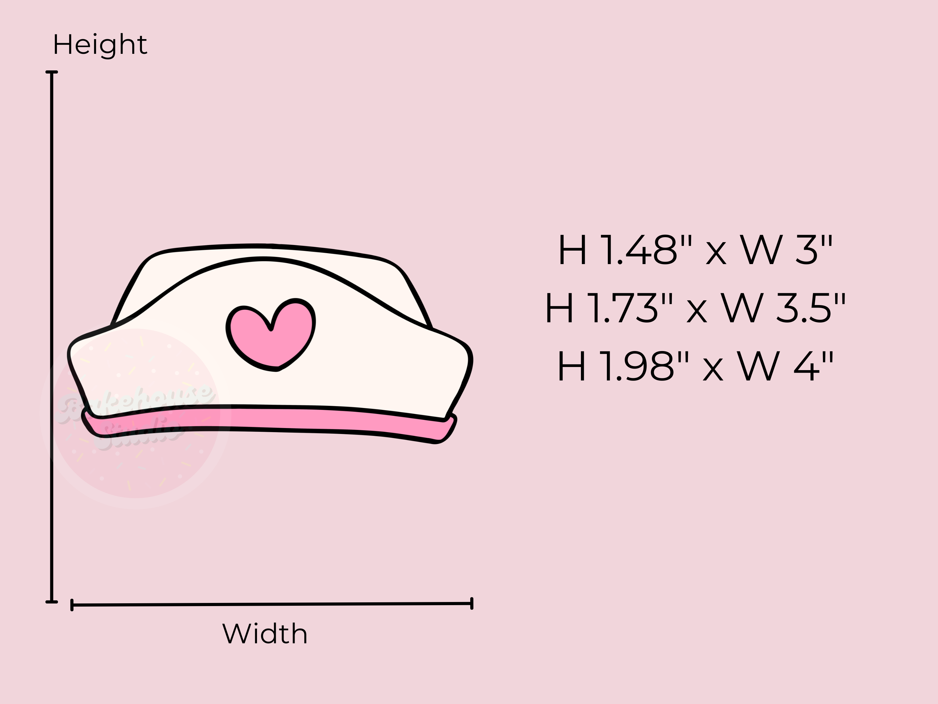 1131 Nurse Hat Cookie Cutter
