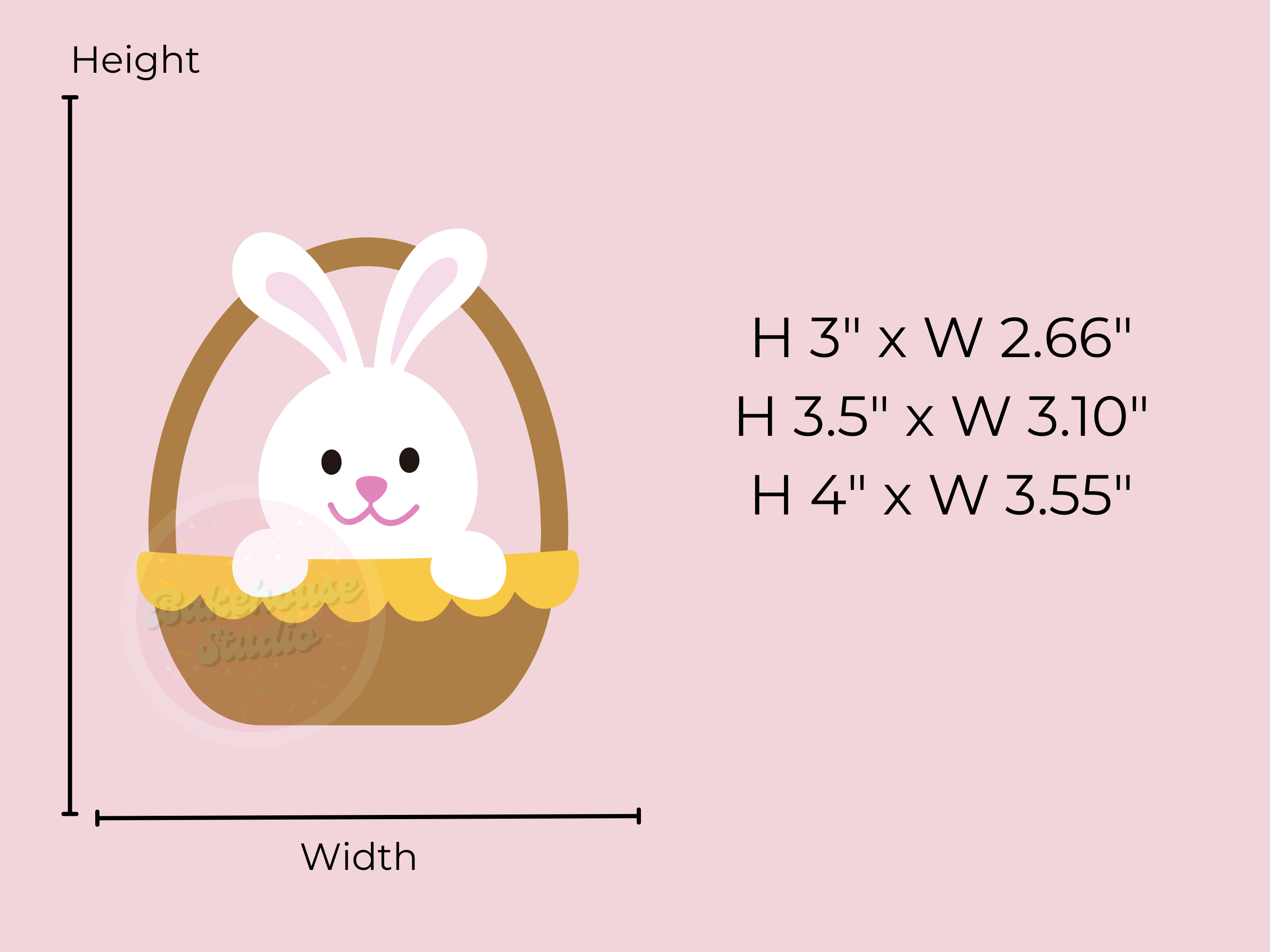 1090 Bunny Basket Cookie Cutter