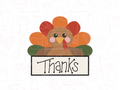 1064 Turkey Plaque Cookie Cutter