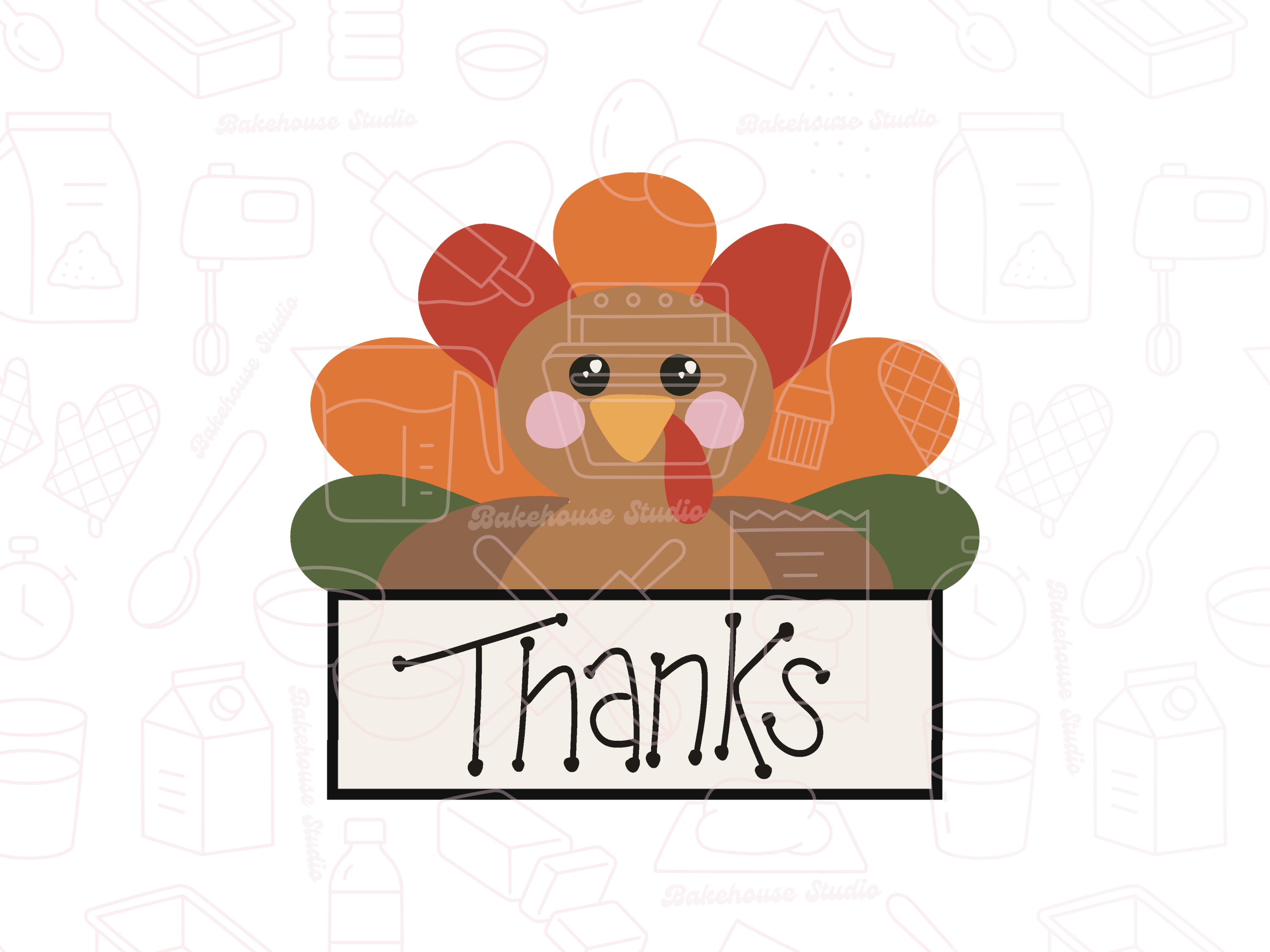 1064 Turkey Plaque Cookie Cutter