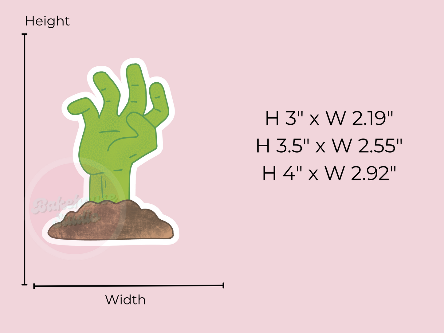 1188 Zombie Hand Cookie Cutter