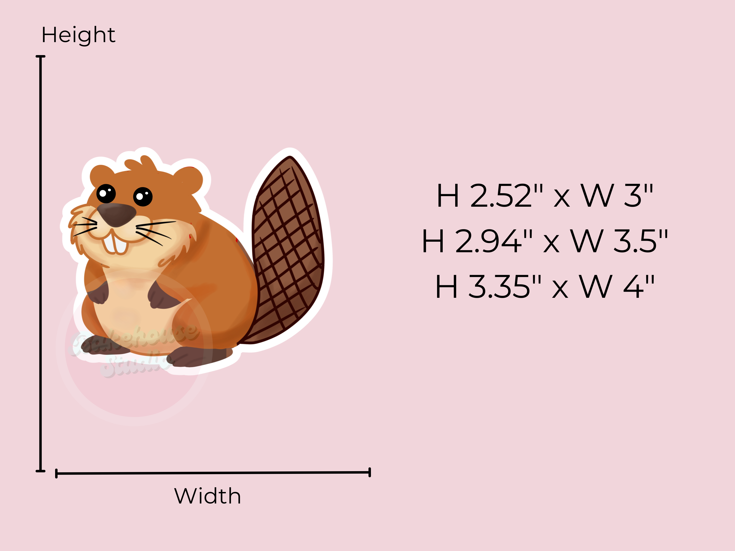 1143 Beaver Cookie Cutter