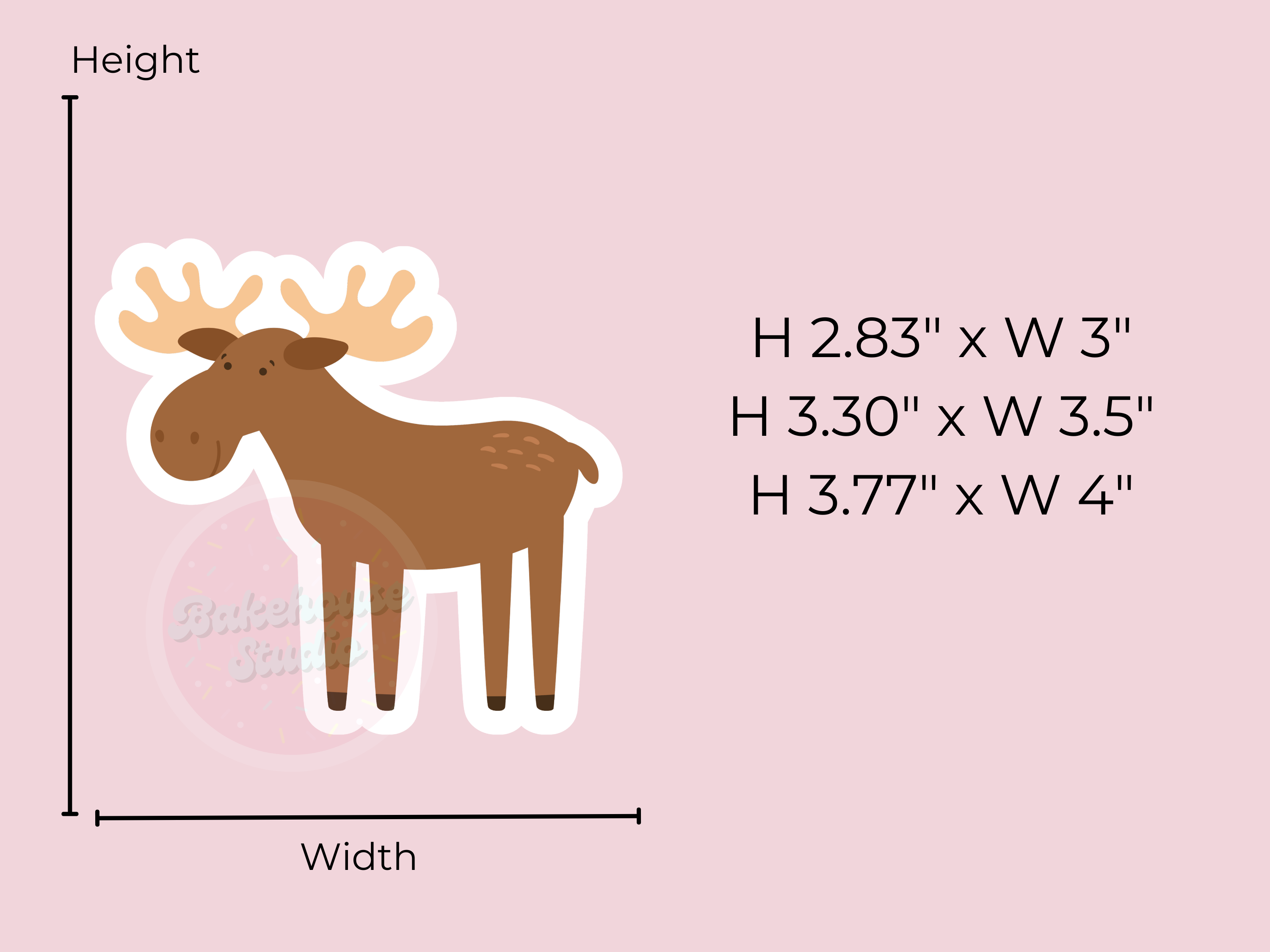 1140 Moose Cookie Cutter