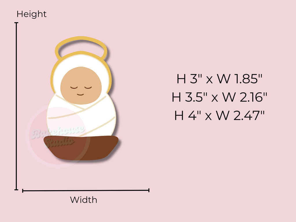 1195 Nativity Baby Jesus Cookie Cutter