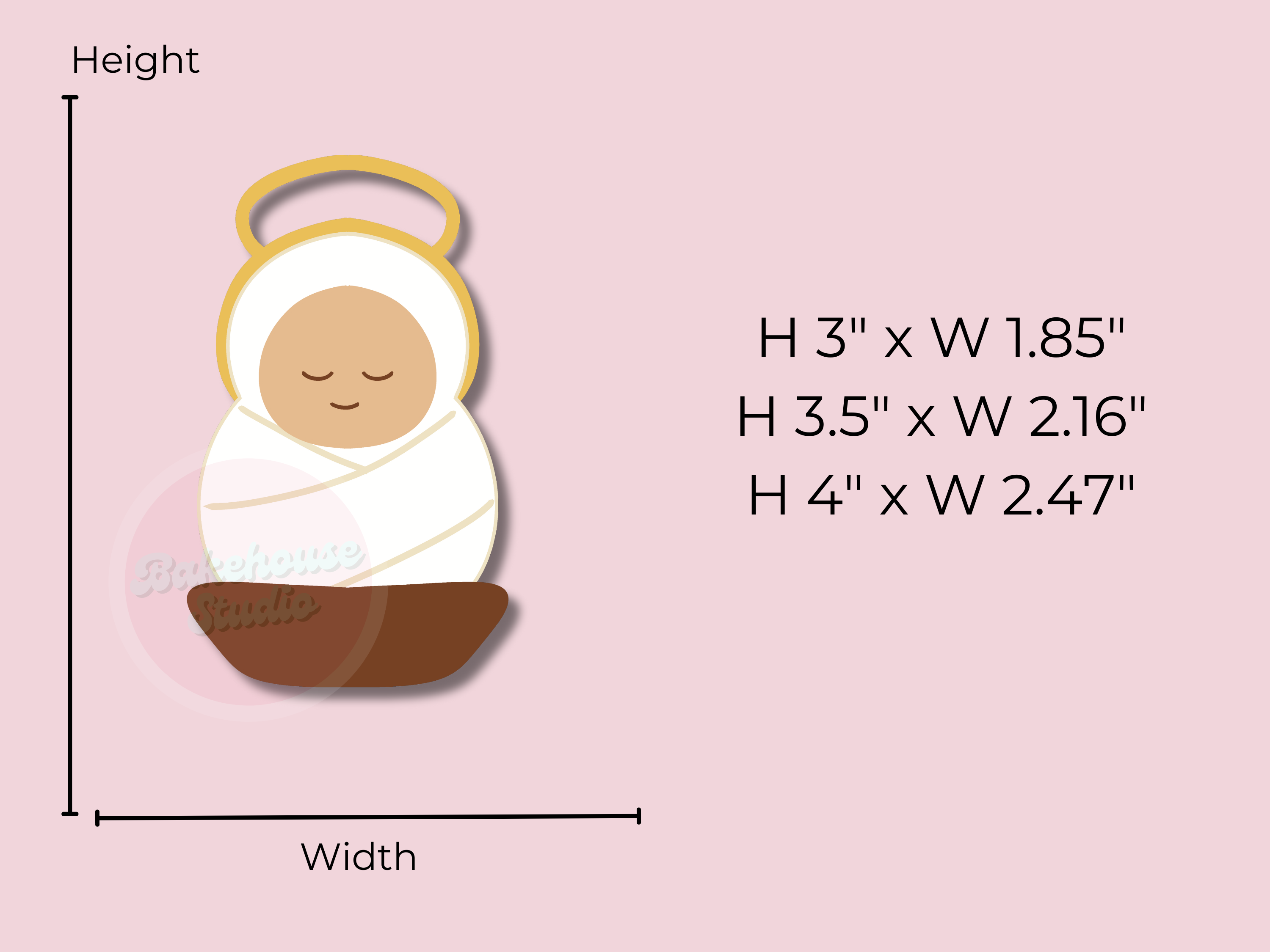 1195 Nativity Baby Jesus Cookie Cutter
