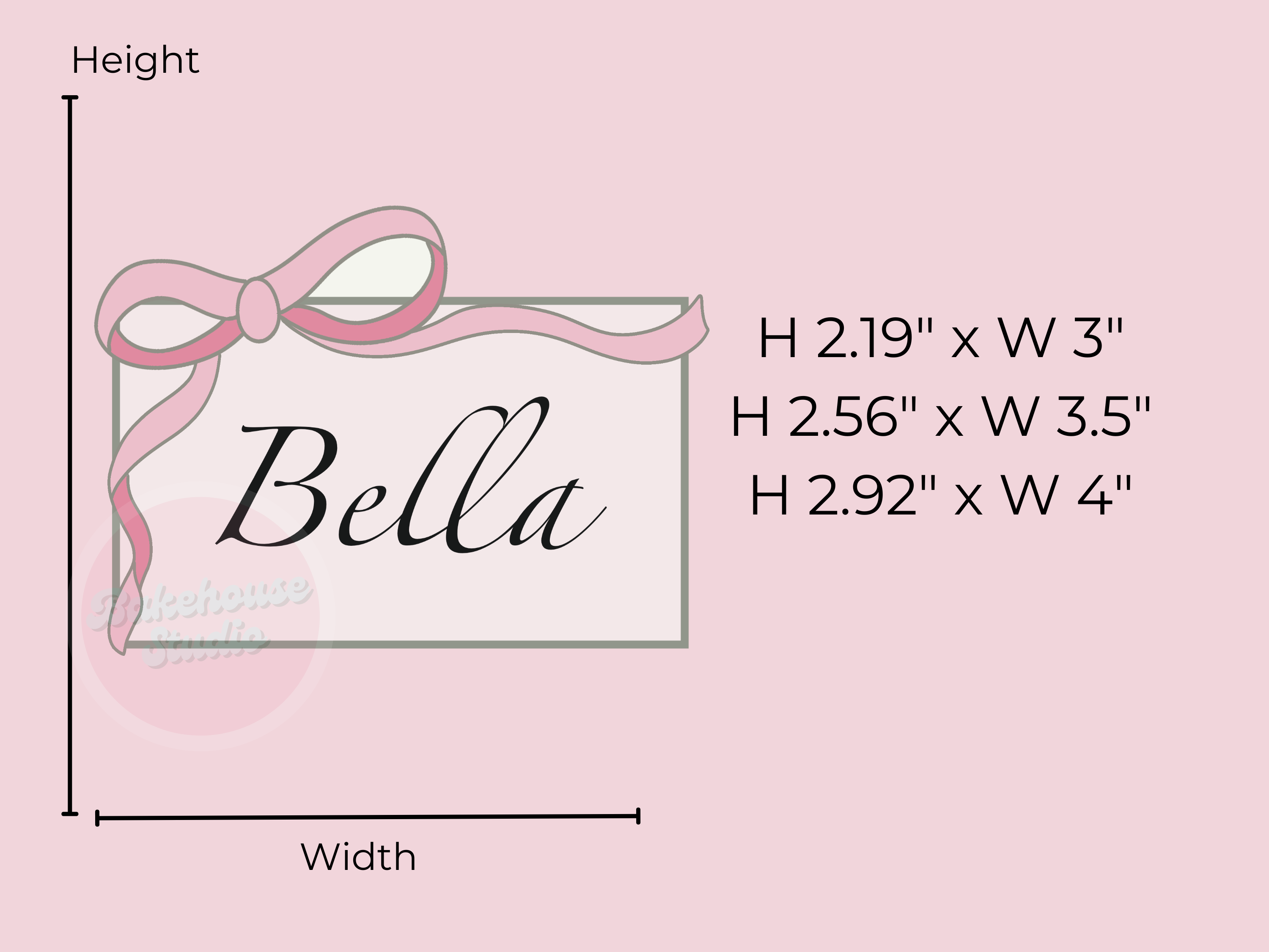 1171 Bow Plaque Cookie Cutter