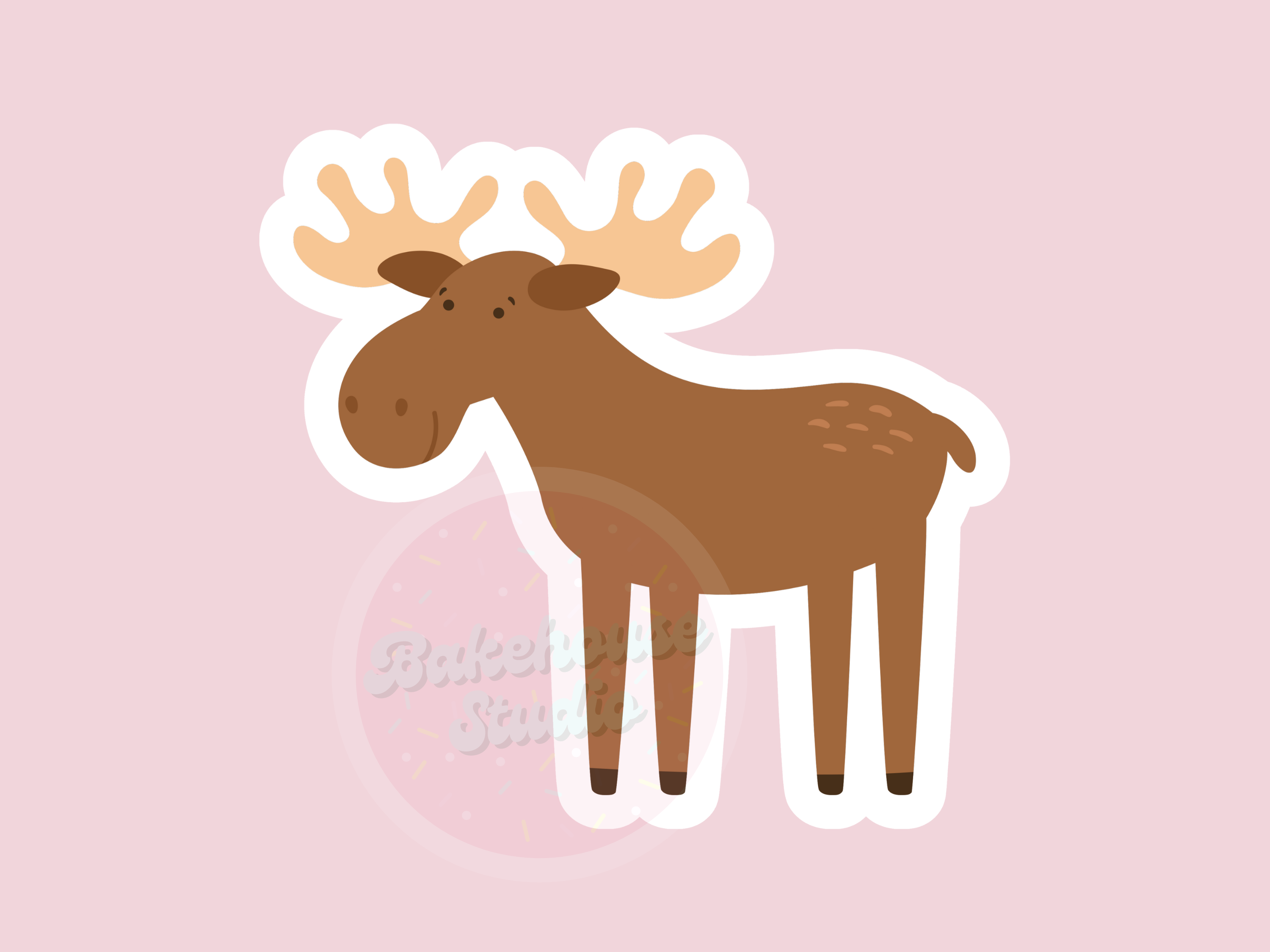 1140 Moose Cookie Cutter