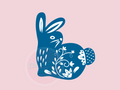 1099 Nordic Bunny Cookie Cutter