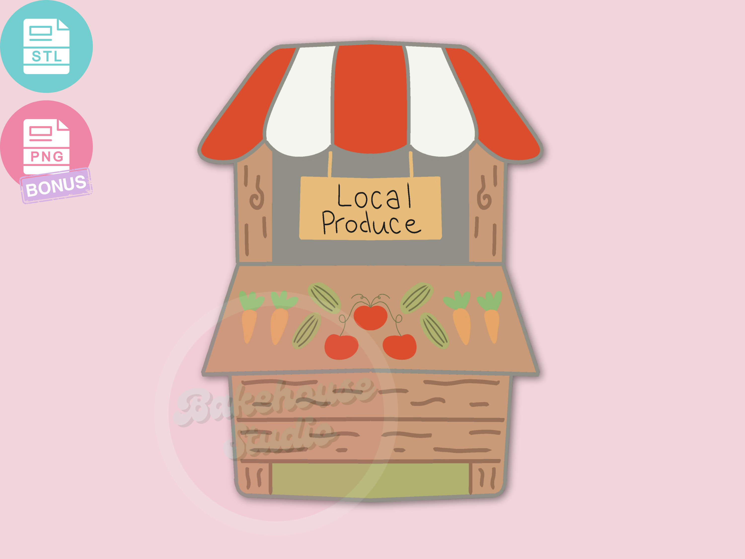 1190 Farm Stand Cookie Cutter