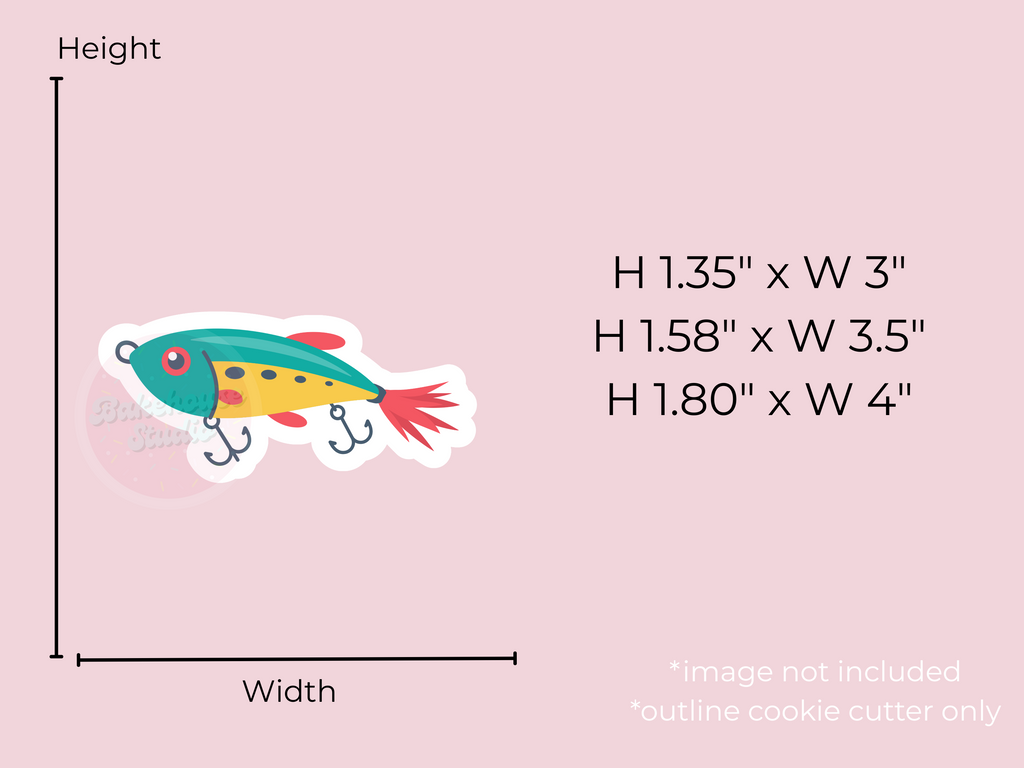 1136 Fishing Lure Cookie Cutter