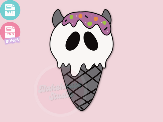 1193 Demon Icecream Cookie Cutter