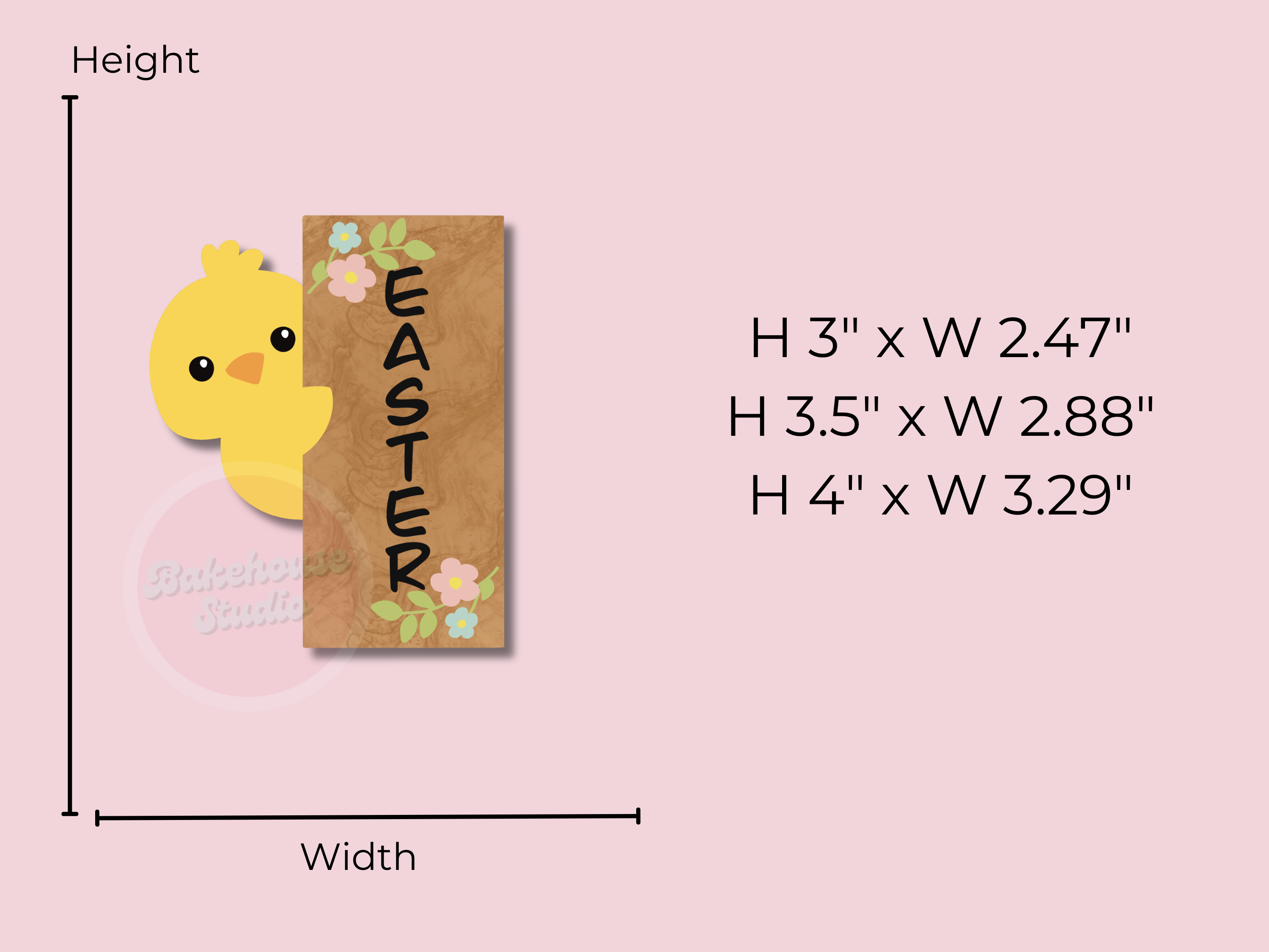 1239 Chick Plaque Cookie Cutter