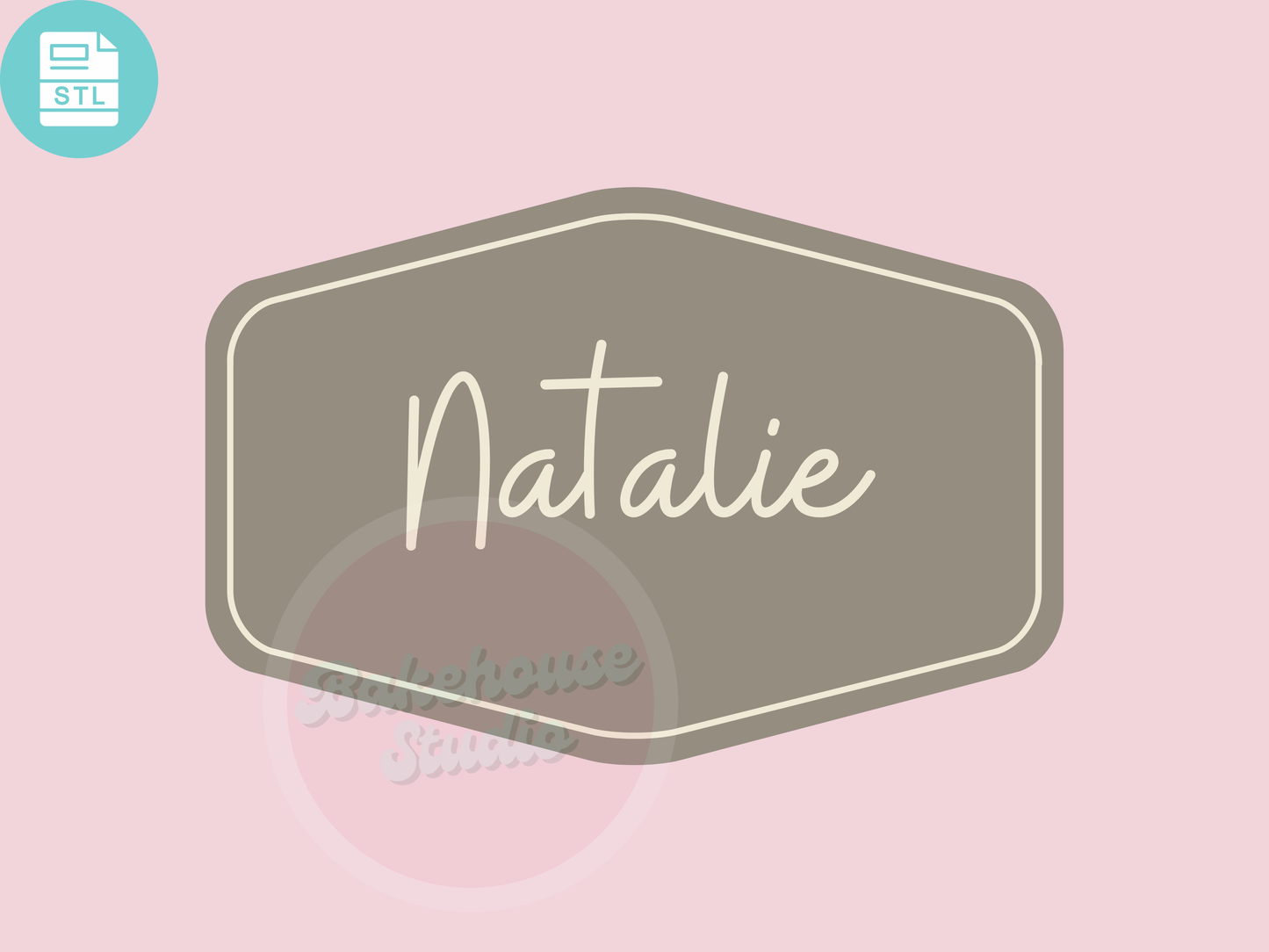 #1236 Natalie Plaque Cookie Cutter