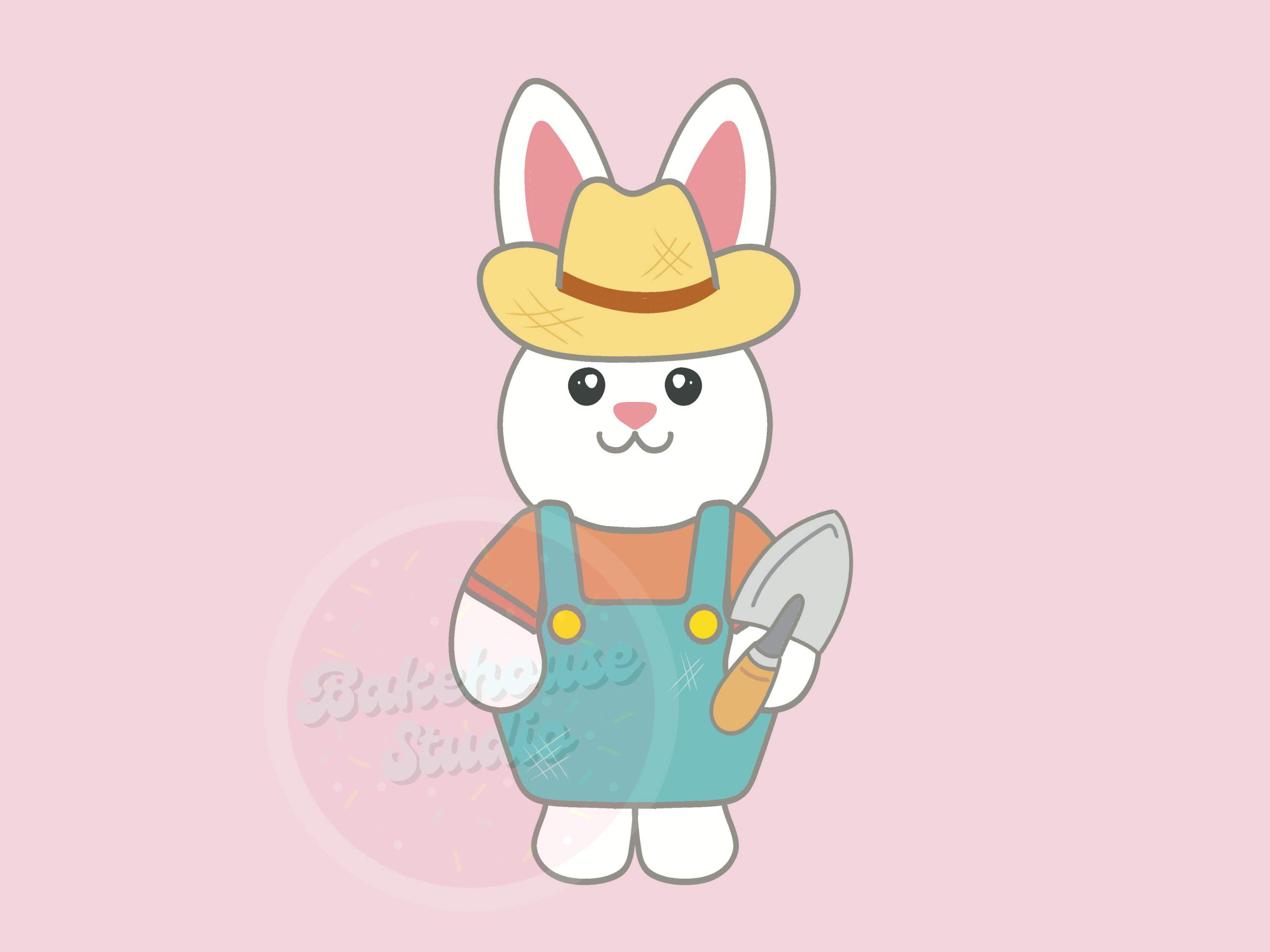 1102 Farmer Bunny Cookie Cutter