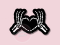 1237 skeleton heart hands Cookie Cutter