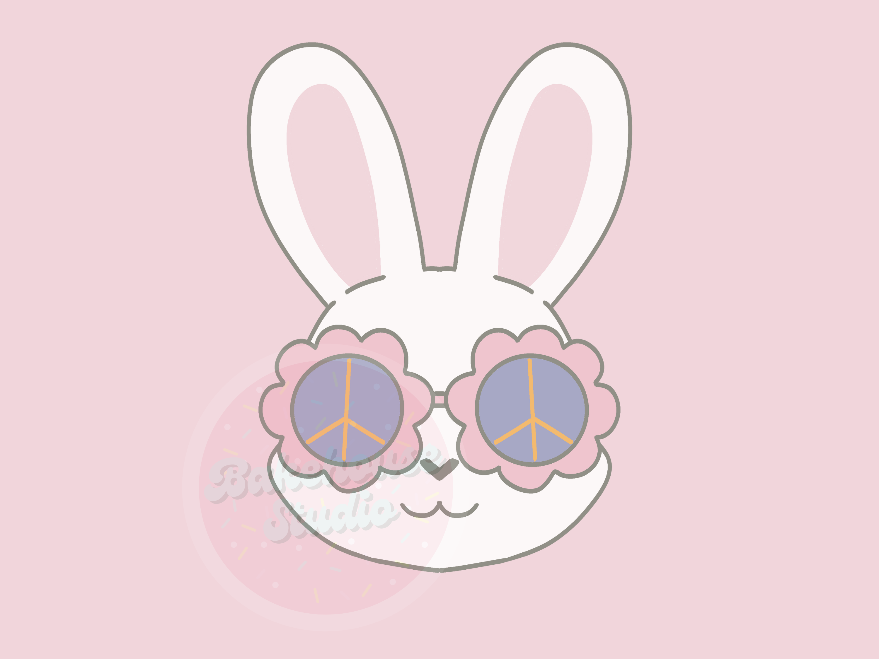 1094 Groovy Bunny Cookie Cutter