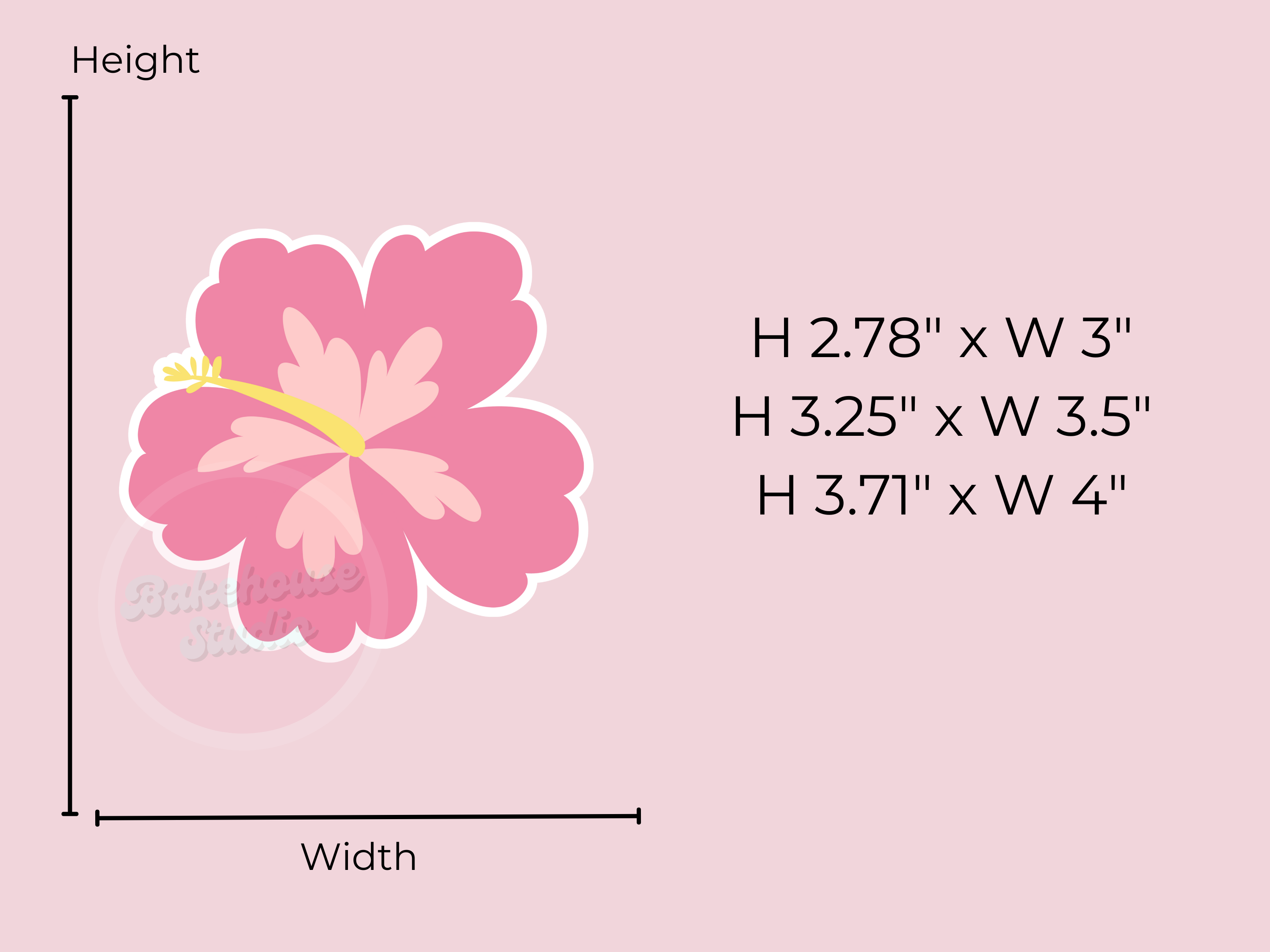 1155 hibiscus Flower Cookie Cutter