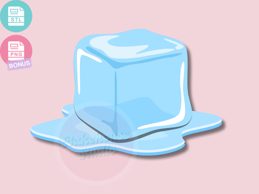 1226 Melting Ice Cube Cookie Cutter