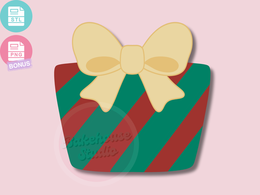 1203 Gift with Bow Cookie Cutter
