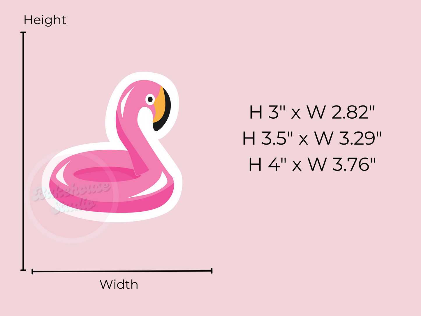 1149 Flamingo Pool Floatie Cookie Cutter