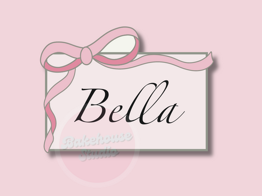 1171 Bow Plaque Cookie Cutter