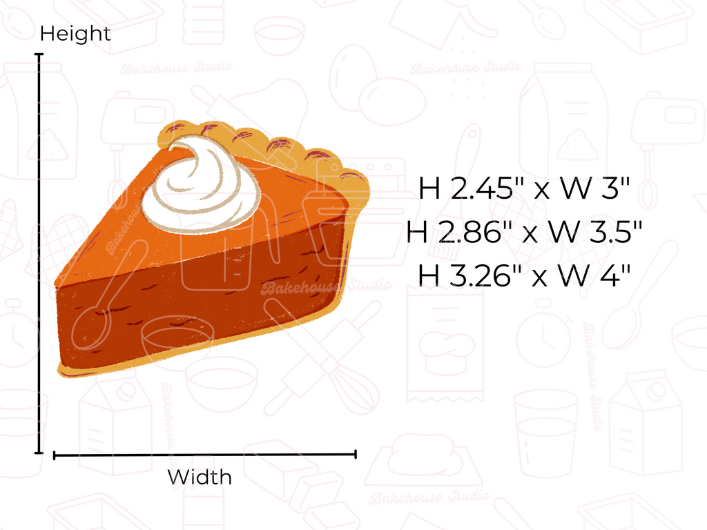 1069 Pumpkin Pie Slice Cookie Cutter
