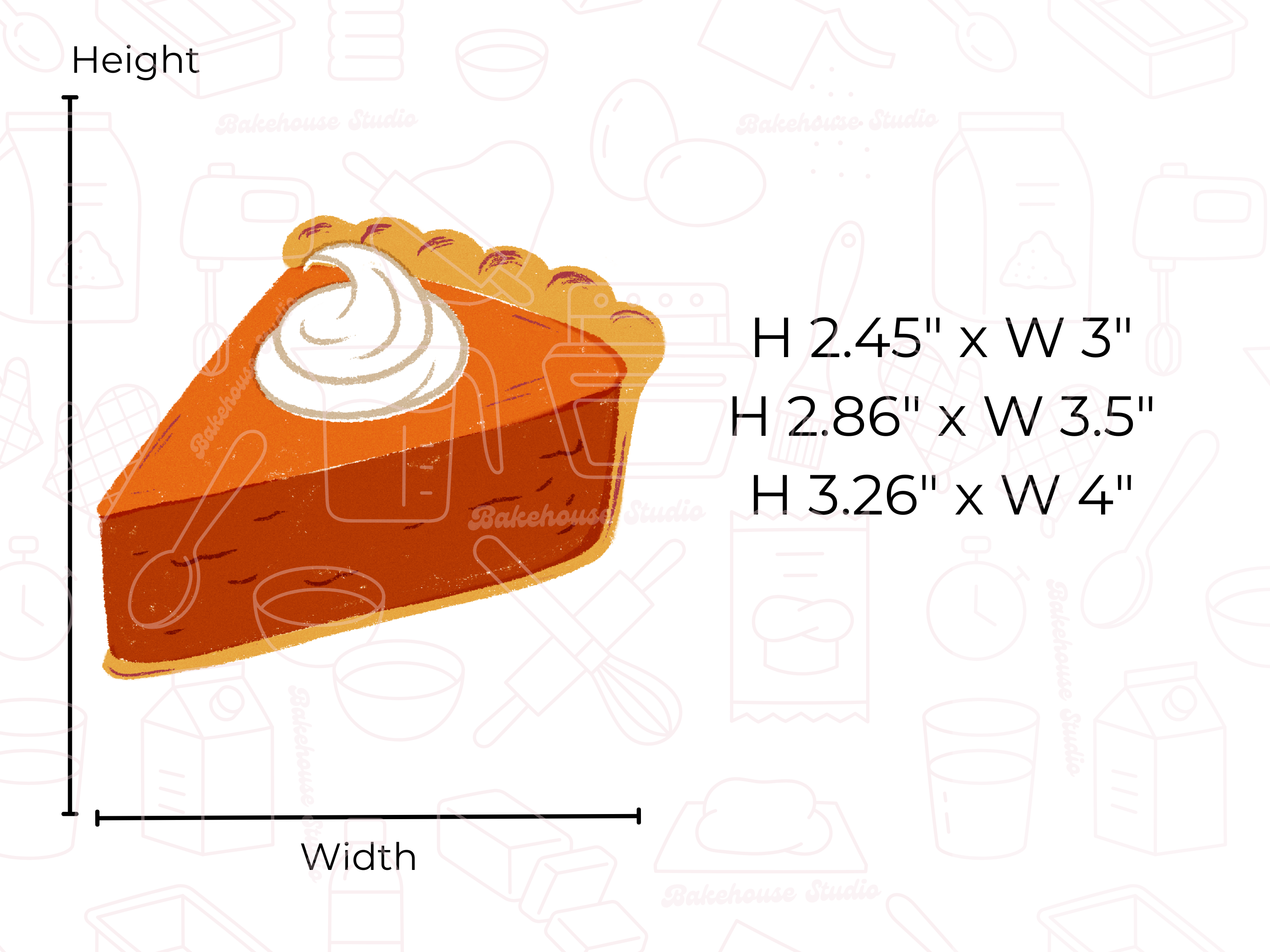 1069 Pumpkin Pie Slice Cookie Cutter