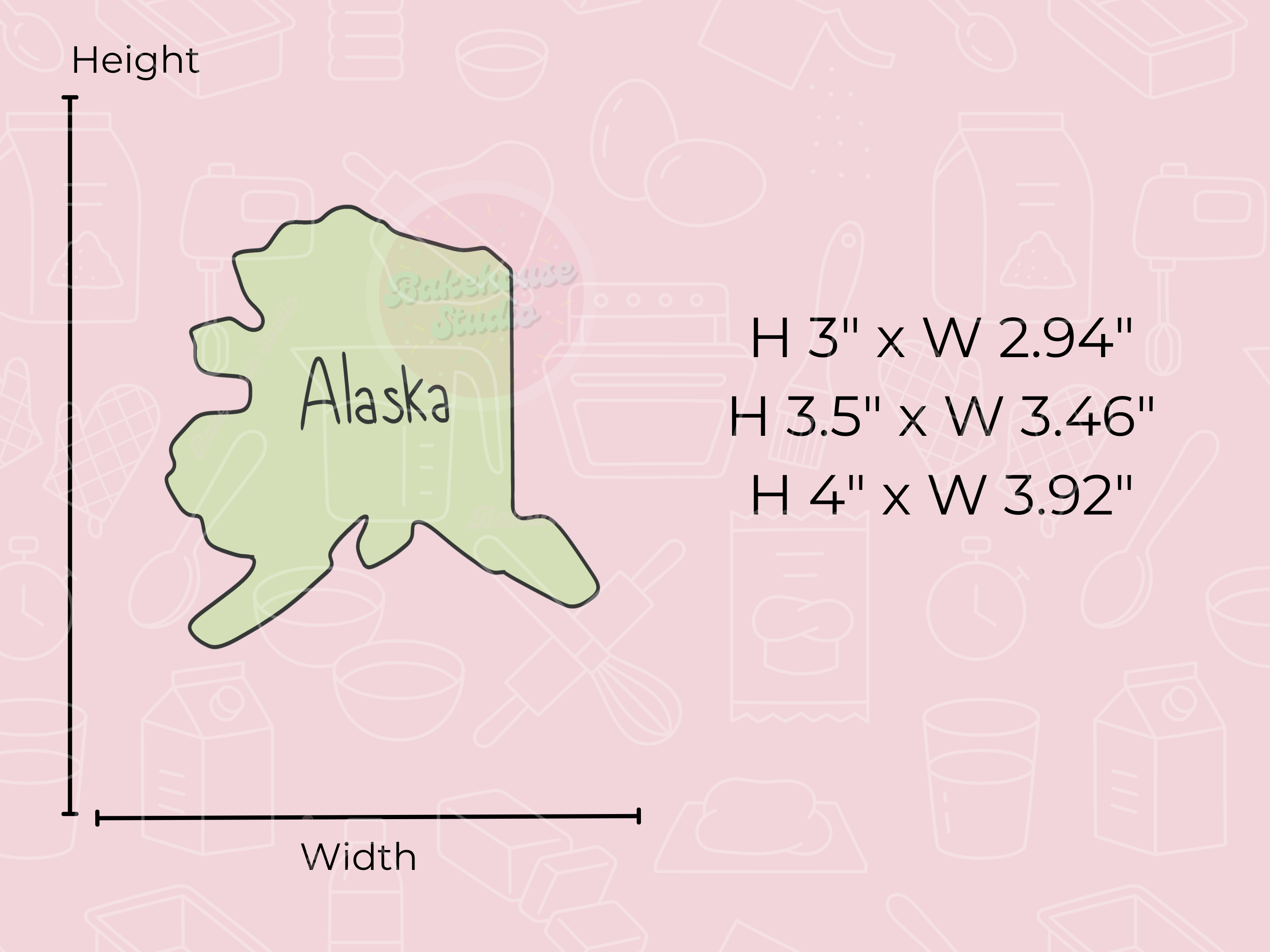 1073-3 Alaska Cookie Cutter