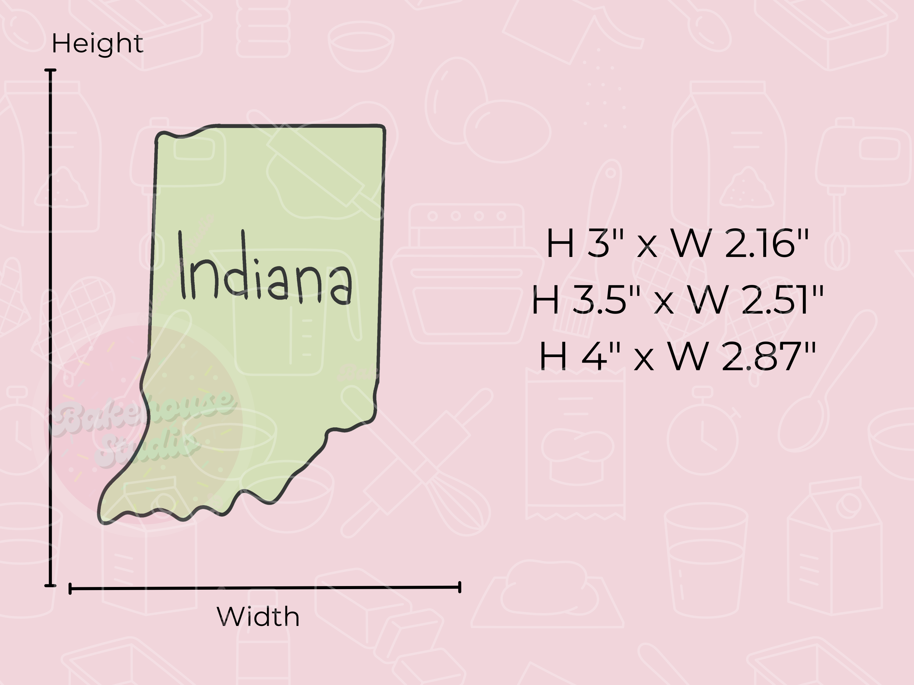 1073-4 Indiana Cookie Cutter