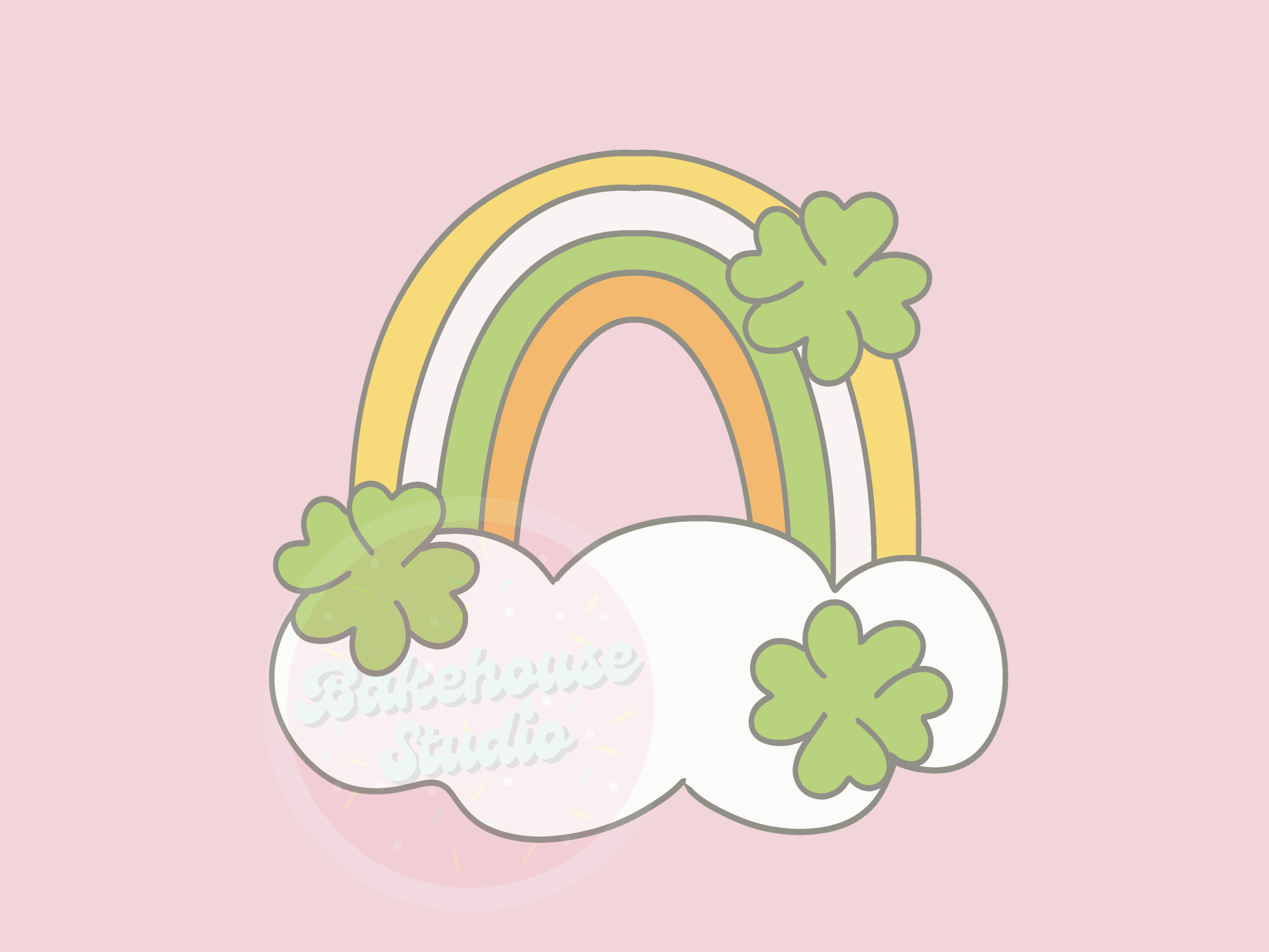 1097 Shamrock Rainbow Cookie Cutter