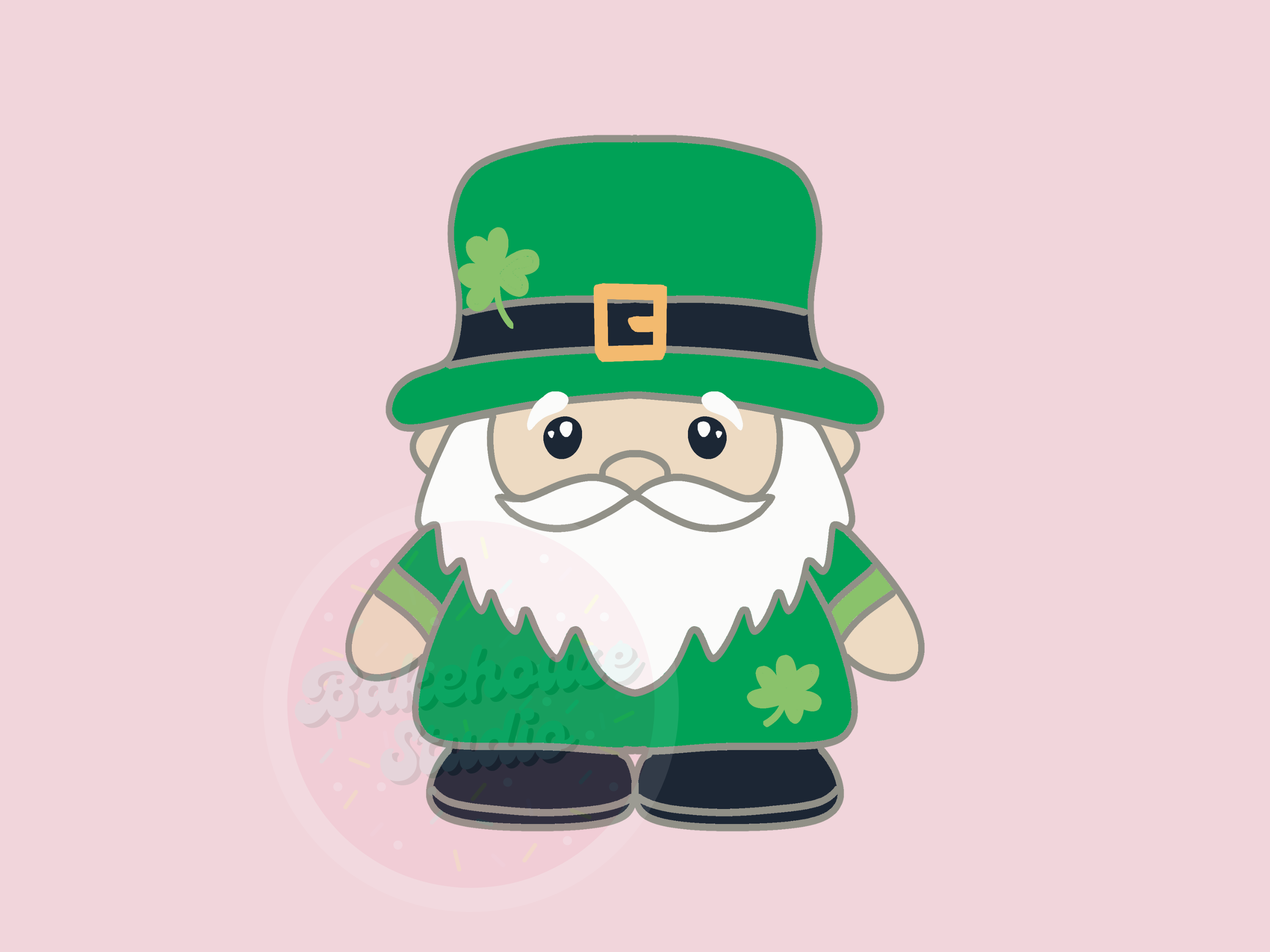 1100 Chubby leprechaun Cookie Cutter